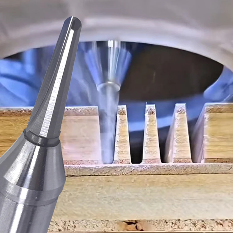 

1/2Pcs Woodworking Milling Cutter Grooving Cutter V-Shaped Tool Arc-shaped Slotter Wood Bending Circular Groove Milling Tools