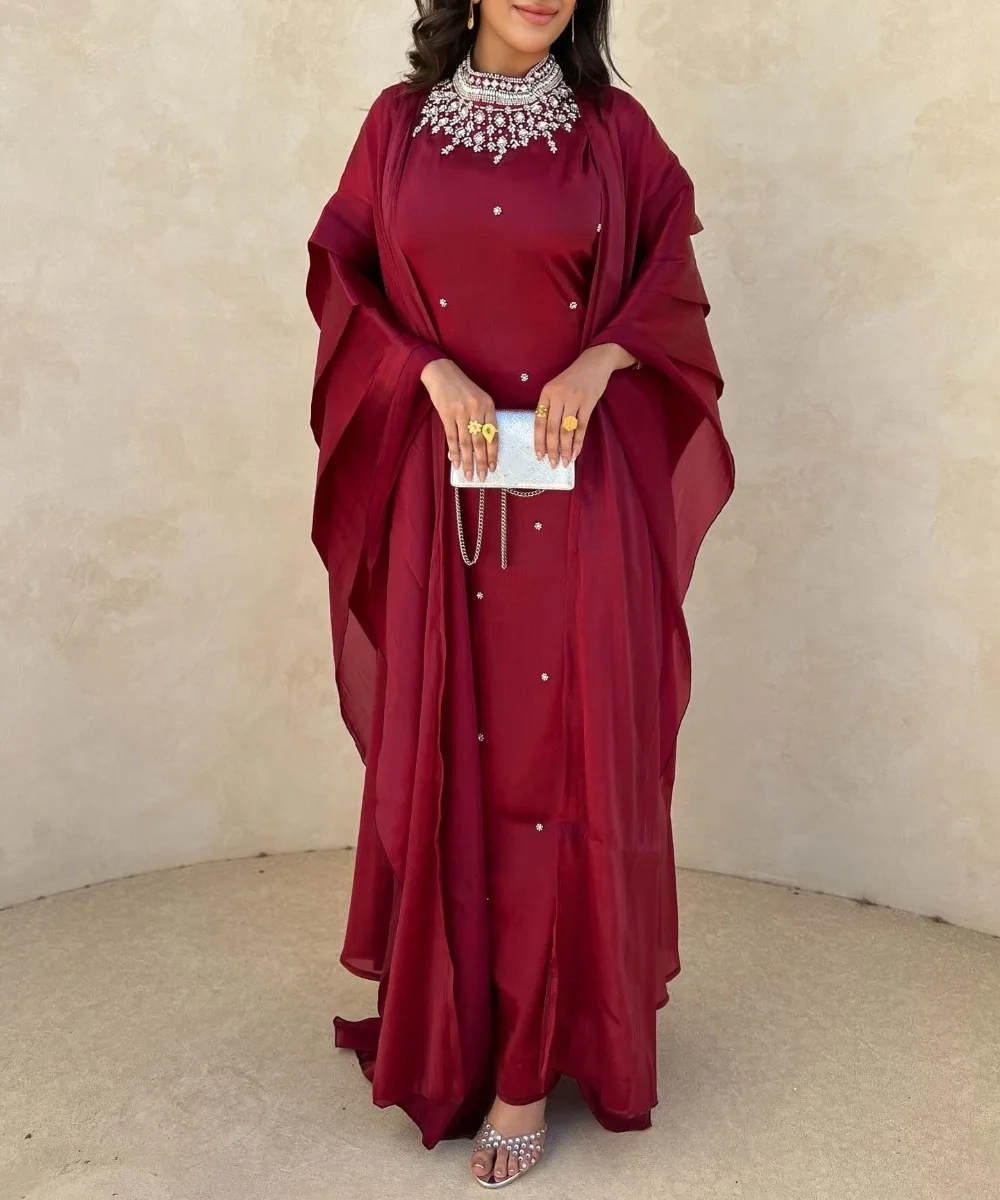 

Customized Sequined A-line High Collar Midi Dresses Bespoke Occasion Evening Fashion Elegant Modern Style