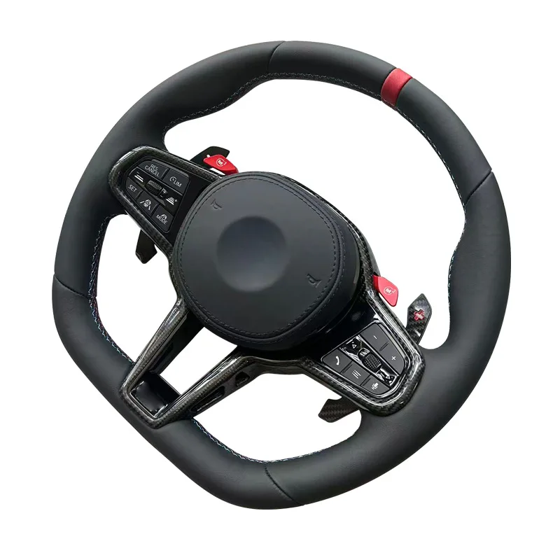 Suitable for BMW 1234567 Series X1X2X3X4X5X6F30F10M4G20G30 steering wheel modification with carbon fiber