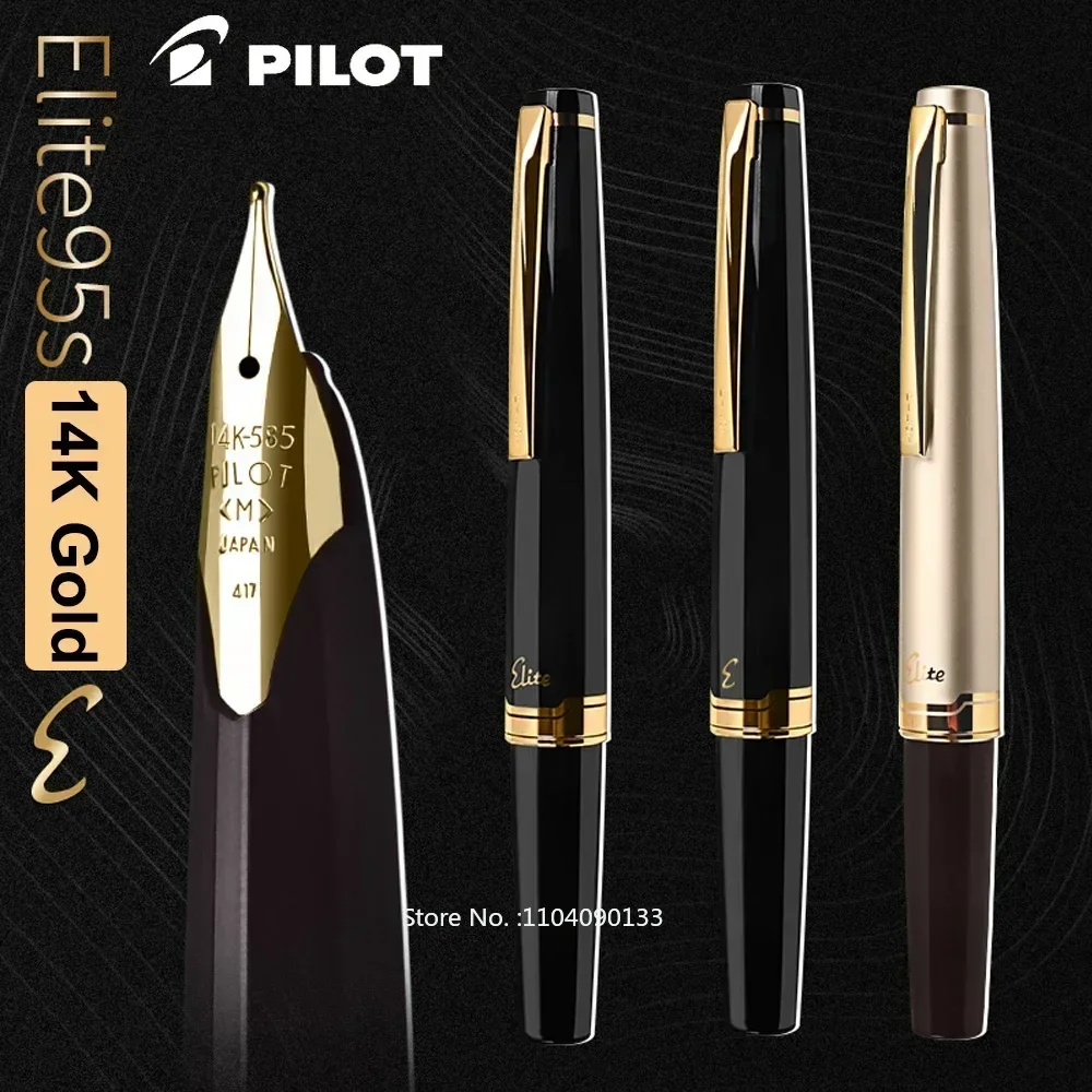 

Japan PILOT Fountain Pen 14K Gold Nib 95s Elite 95th Anniversary Engraved Pocket Design Portable Gold Pen High-end Stationery