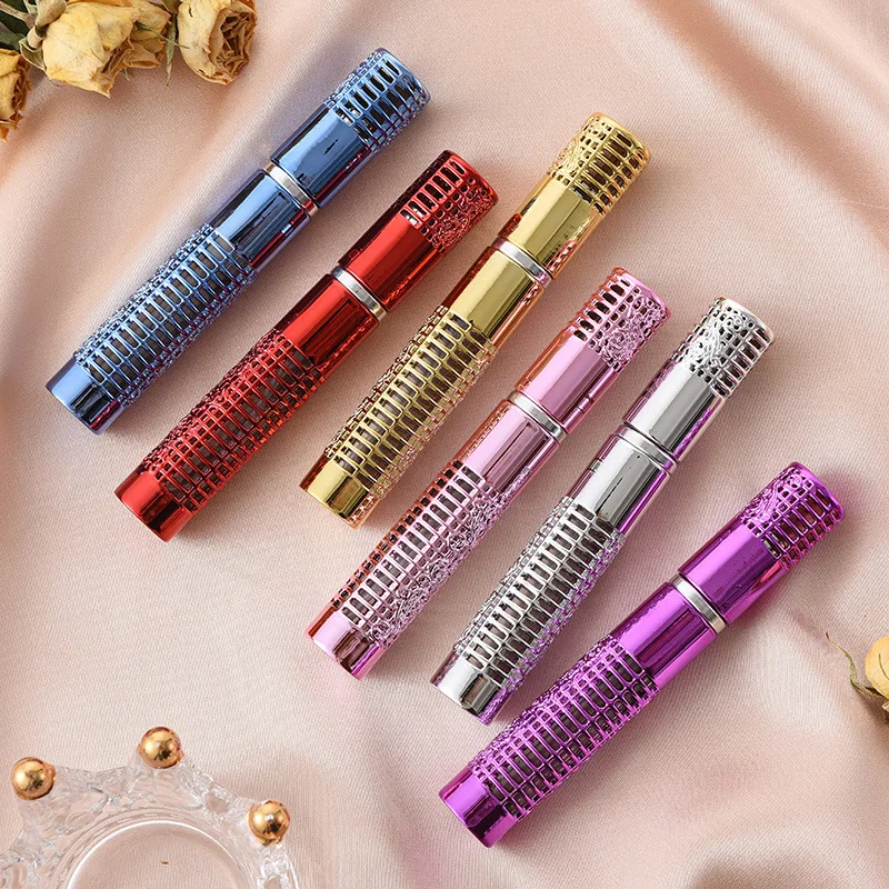 50 個 5 ミリリットル香水スプレーボトルガラス詰め替えボトルポータブルトラベルオイル液体化粧品容器香水アトマイザー