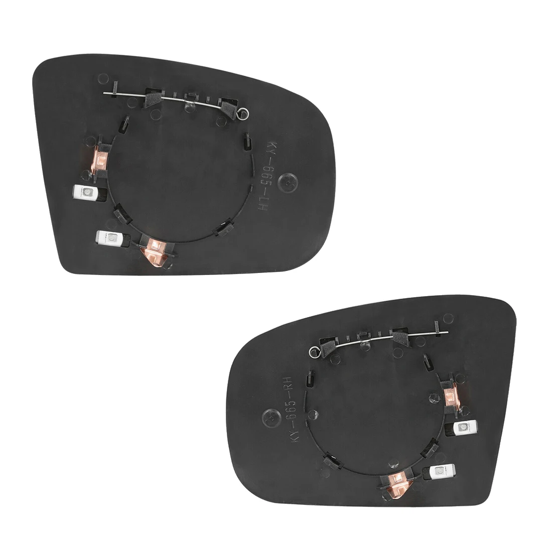 1 Pair Side Mirror Glass Heated With Backing Plate LH Left & RH Right For W163 ML320 ML350 ML500 1998-2005-A67F