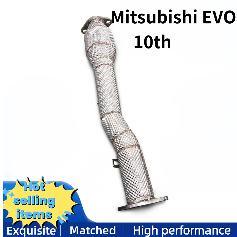 

Performance exhaust pipe without insulation downpipe for Mitsubishi EVO 10th generation 2.0T 2007-2016 test pipe