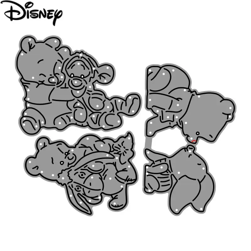 Baby Tigger and Pooh Metal Cutting Dies Disney Movie Winnie the Pooh Eeyore Piglet Die Cuts Decoration Scrapbook Craft Mould