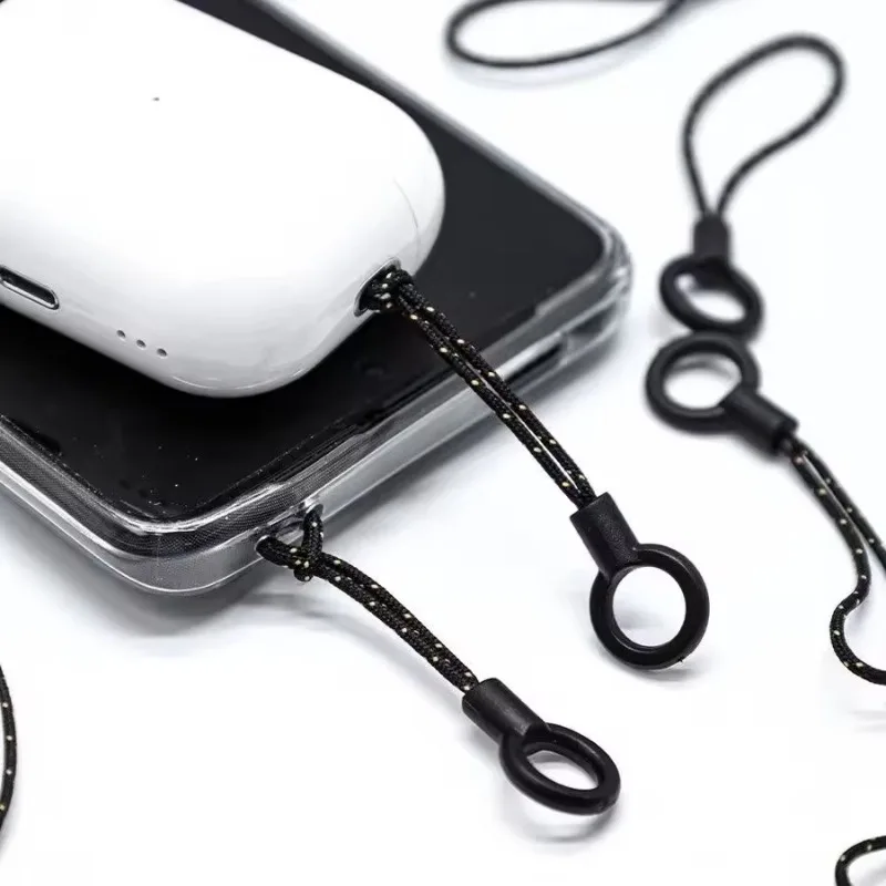 Lanyard Phone Ring Strap Nylon Cell Phone Finger Ring Grip Holders Straps Charm Cord for Mobile USB Flash Drive MP3 Keychain DIY