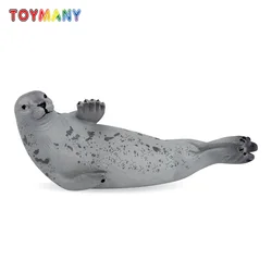 Toymany Simulation Seal Polar Animal Model Toy Mini Figures Dolls Action Figurines Toys for Children Gift Cake Decoration