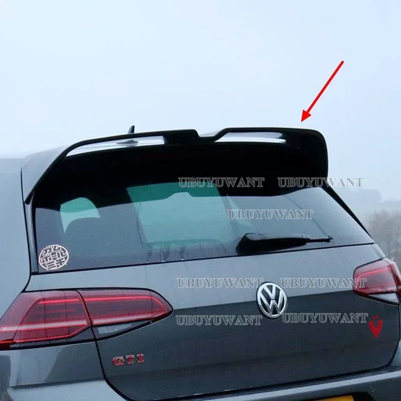 Hot Sale For VW Golf Mk7 Mk7.5 GTI GTD R Oettinger Style Spoiler Gloss Black Rear Roof Boot Spoiler for Golf MK7/7.5 TSI