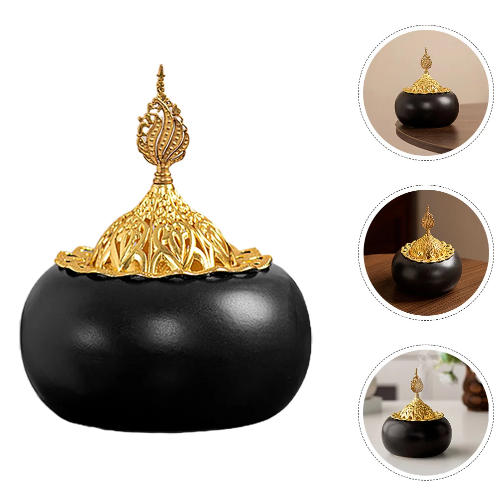 Incense Burner Bukhoor Porch Ramadan Mubarak Ceramics Charcoal Desktop Aromatherapy