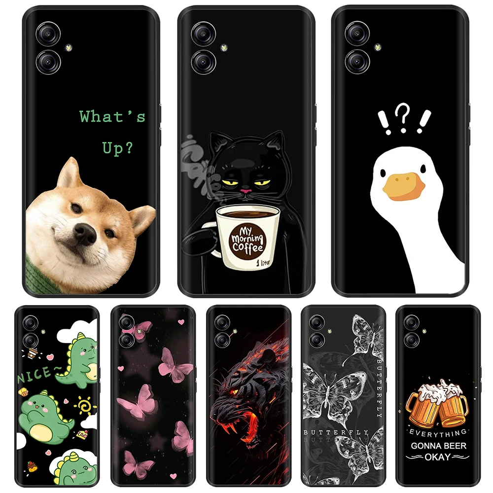 لسامسونج غالاكسي A04e حافظة موضة جديدة لينة سيليكون بولي TPU الحالات الهاتف لسامسونج A04e A 04E SM-A042F الغطاء الخلفي Fundas Coque