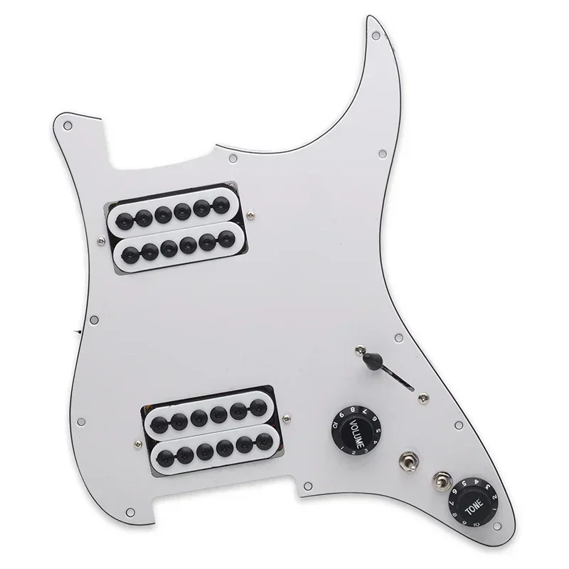 Loaded Prewired Scratchplate Two Humbucker Coil Splitting HH Guitar Pickguard Electric Guitar Pickguard