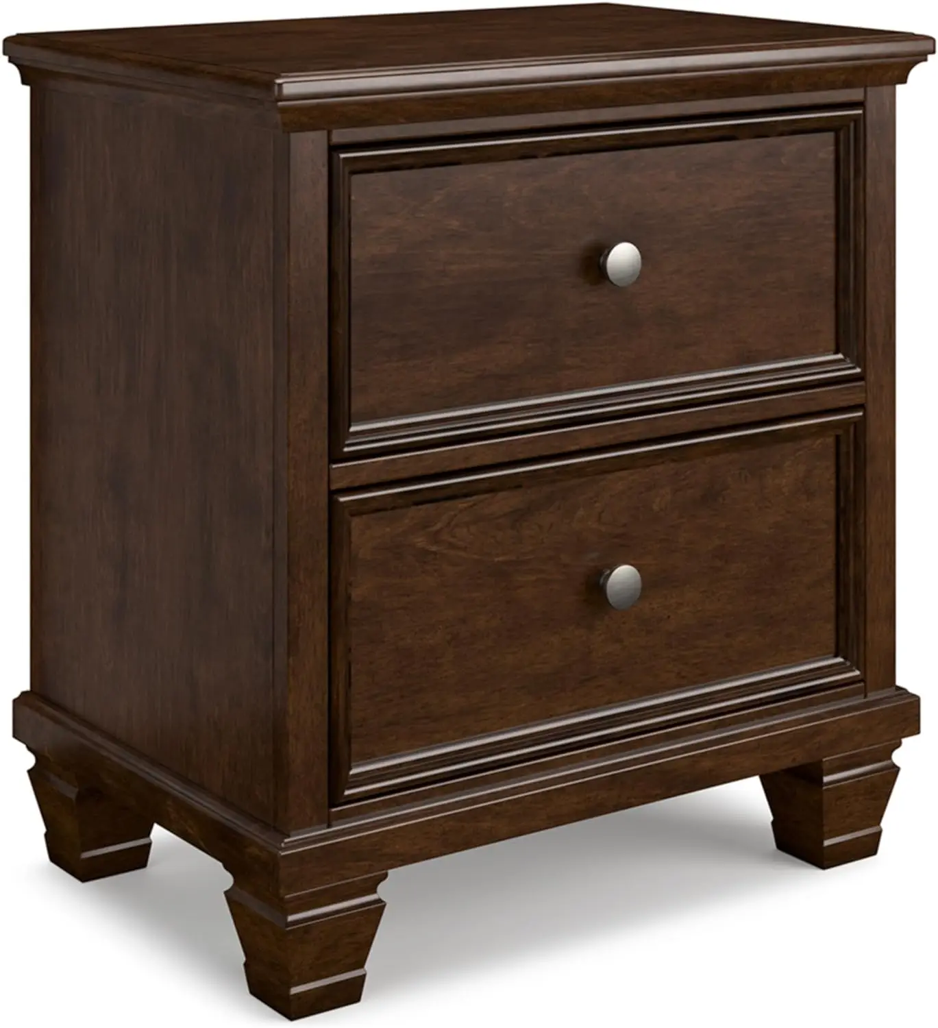 

Signature Design by Ashley Danabrin Classic 2 Drawer Nightstand for Bedroom, Dark Brown