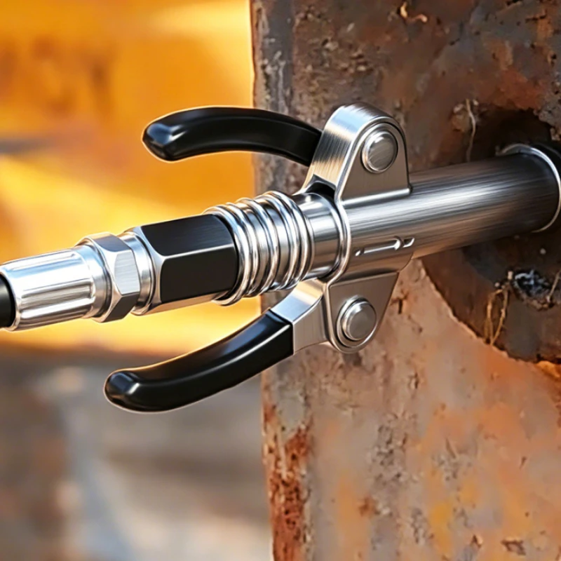 Grease Gun Coupler, 6 Jaw Locking 1/8