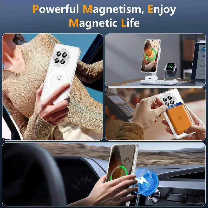 Funda OnePlus 13 Transparente Antigolpes Acrílica Magnética Magsafe - imagen 2