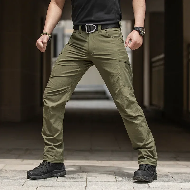 

Outdoor Tactical Combat Cargo Pants Mens Multi-pocket Stretch Work Wear Military Trousers Field Army Sports Hiking Pants Mal