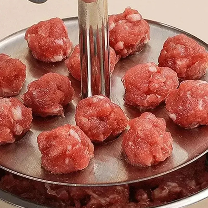 ميديا الصحافة صانع كرات اللحم الفولاذ المقاوم للصدأ صانع كرات اللحم كرات اللحم متعددة الوظائف صانع أداة المطبخ المنزلي قالب يدوي