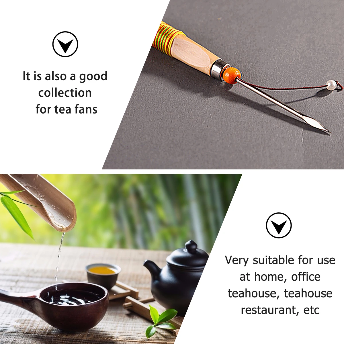 

4Pcs Professional Tea Needle Tool Set for Puer Puerh Tea Brick Breaking Stainless Steel Carving Needle Compact