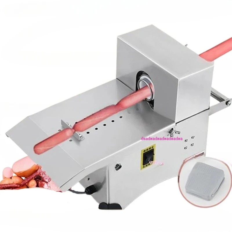 

Food Grade Stainless Steel Manual/Electric Advanced Sausage Tying Machine Tabletop Sausage Knotting Strapping Machine 220V