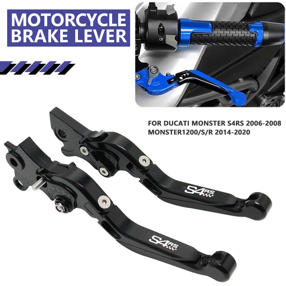 

Motorcycle Brake Clutch Levers For Ducati Monster S4RS 2006-2008 Monster 1200 S R 2014-2020 Adjustable Folding CNC Hand Lever