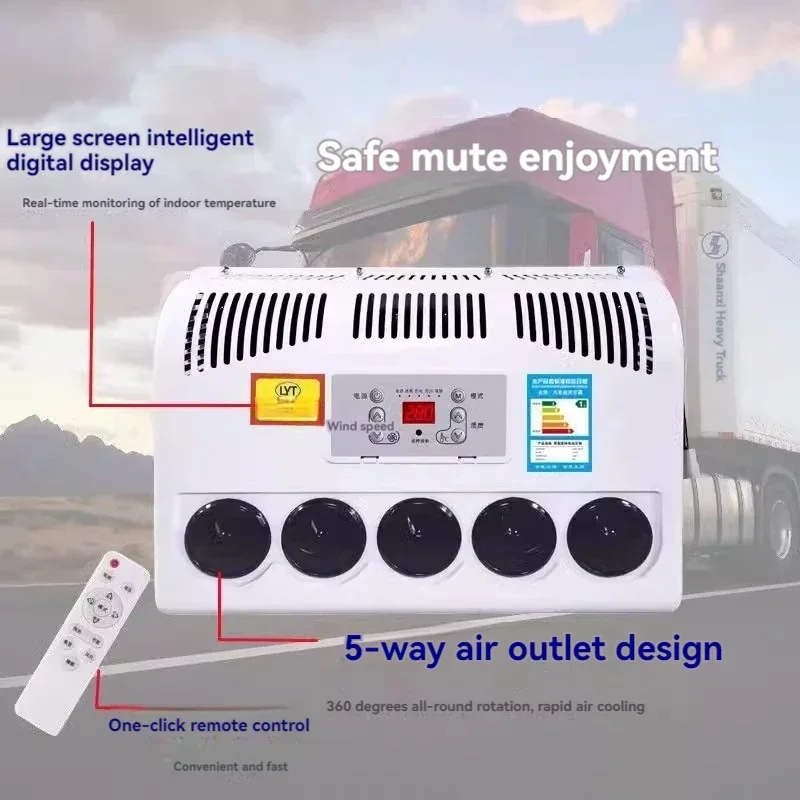 Large Truck Parking Air Conditioning Vehicle Electric DC Frequency Conversion Refrigeration Car Truck Loader Modification