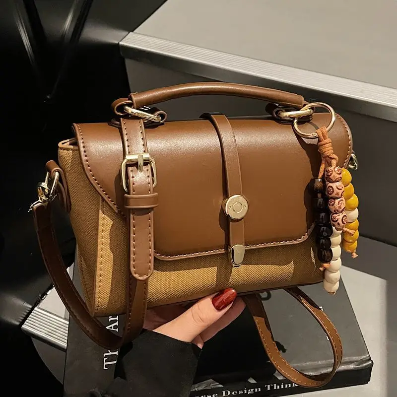 Retro Texture Small Bag Women New Autumn 2025  Fashion One-shoulder Package Versatile Hand-carry Crossbody Small Square Bags
