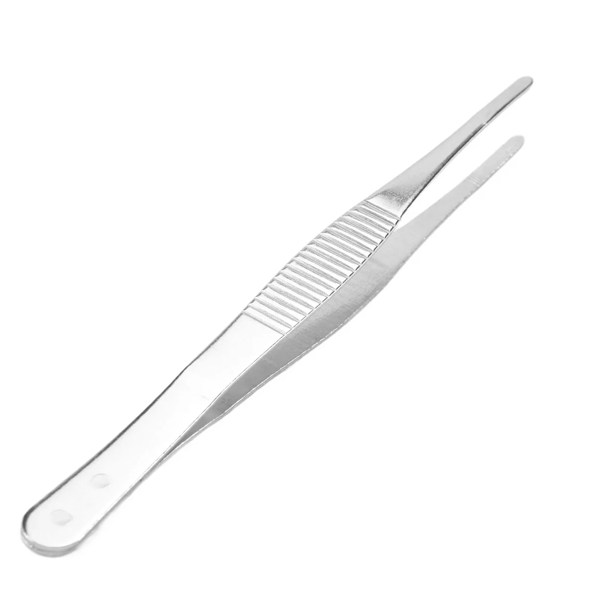 

5.5" Long Silver Tone Stainless Steel Round Tip Tweezers