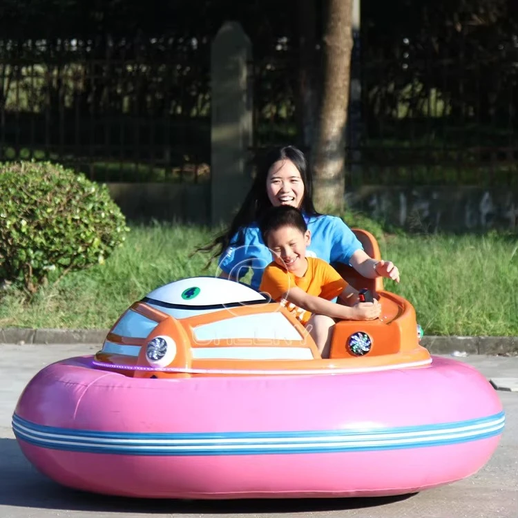 Fun Amusement Park Spin Zone Electric Ice Dodgem Battery Inflatable UFO Bumper Cars with Remote Control