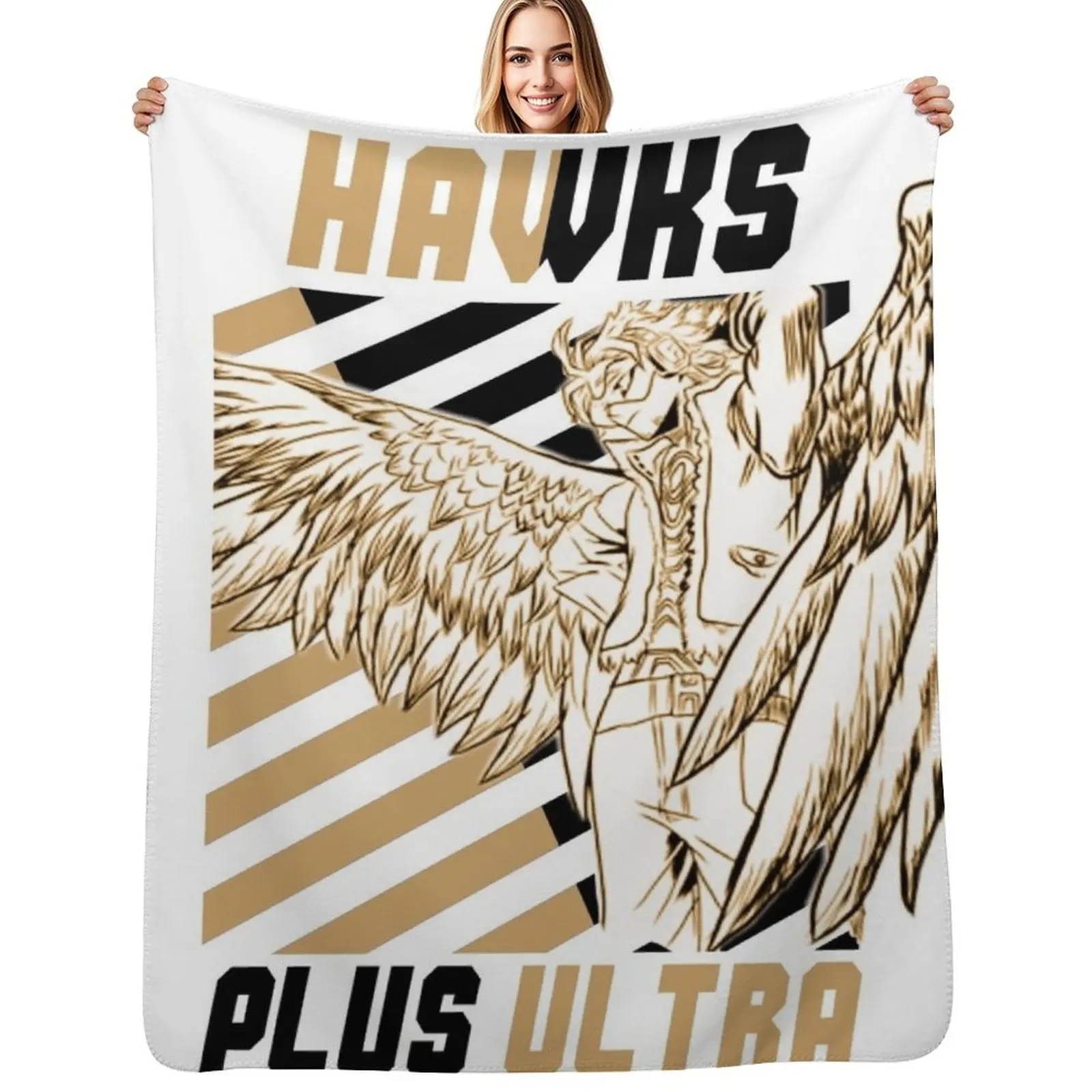 

Keigo Takami (Hawks) PLUS ULTRA Throw Blanket Decorative Soft Throw Blanket for Couch Sofa
