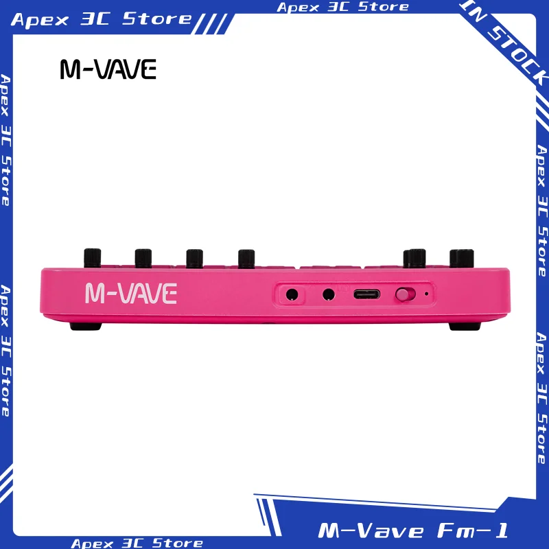M-Vave Fm-1 Portable Fm Synthesizer Effect Pedal 12h Battery 6-Operator 32-Algorithm 128 Presets Bluetooth Midi Built-In Speaker