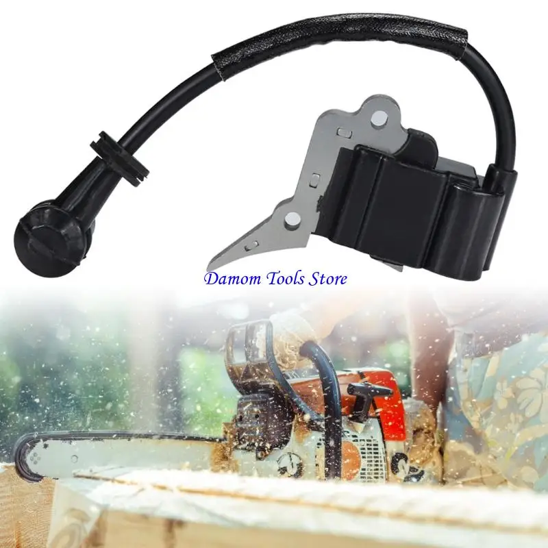 57BE Metal Ignition Coil Component for Trimmers 2500 25CC Chainsaws Generating Strong Energy Improving Gardens Power Tool