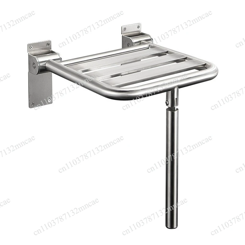Stainless steel wall mounted folding chair bathroom chair, non slip shower chair shower table
