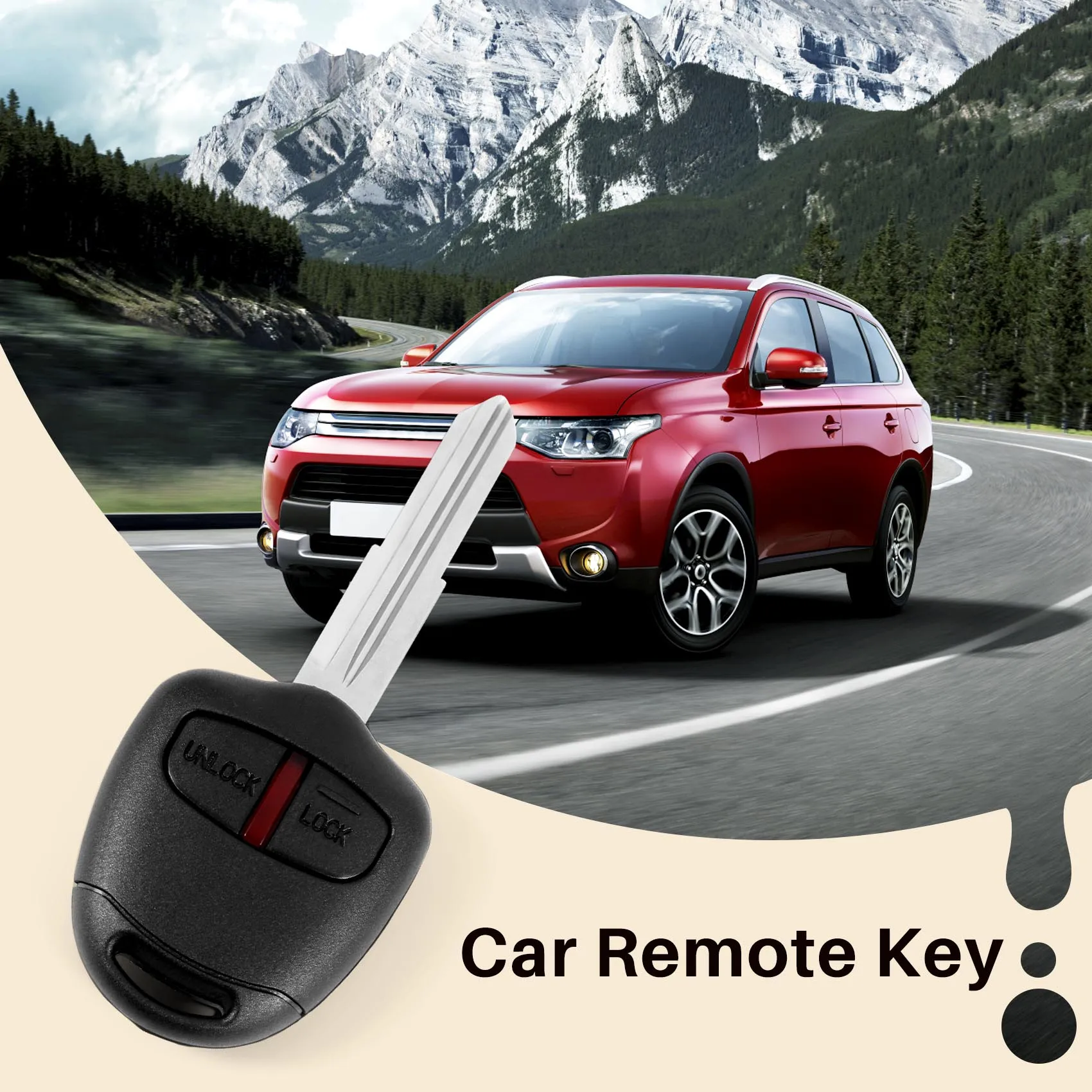 NEW HOT In Stock-Car Remote Key Suit For Outlander Pajero Triton ASX Lancer MIT8 Blade 433.92Mhz