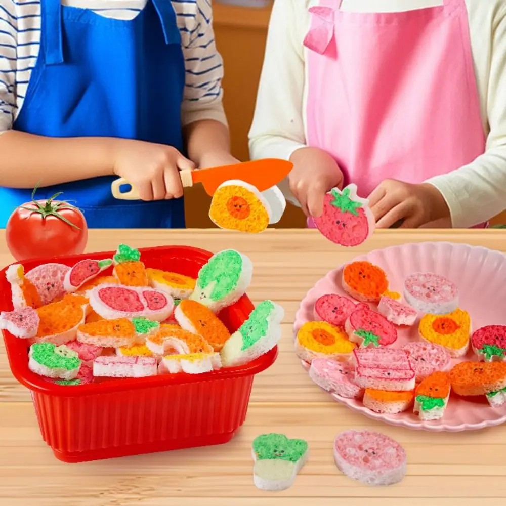 

Multicolor DIY Painting Kitchen Toys Plaything Kids Safe Swelling Food Toys Cartoon Creative Pretend Play Playset Kids Play