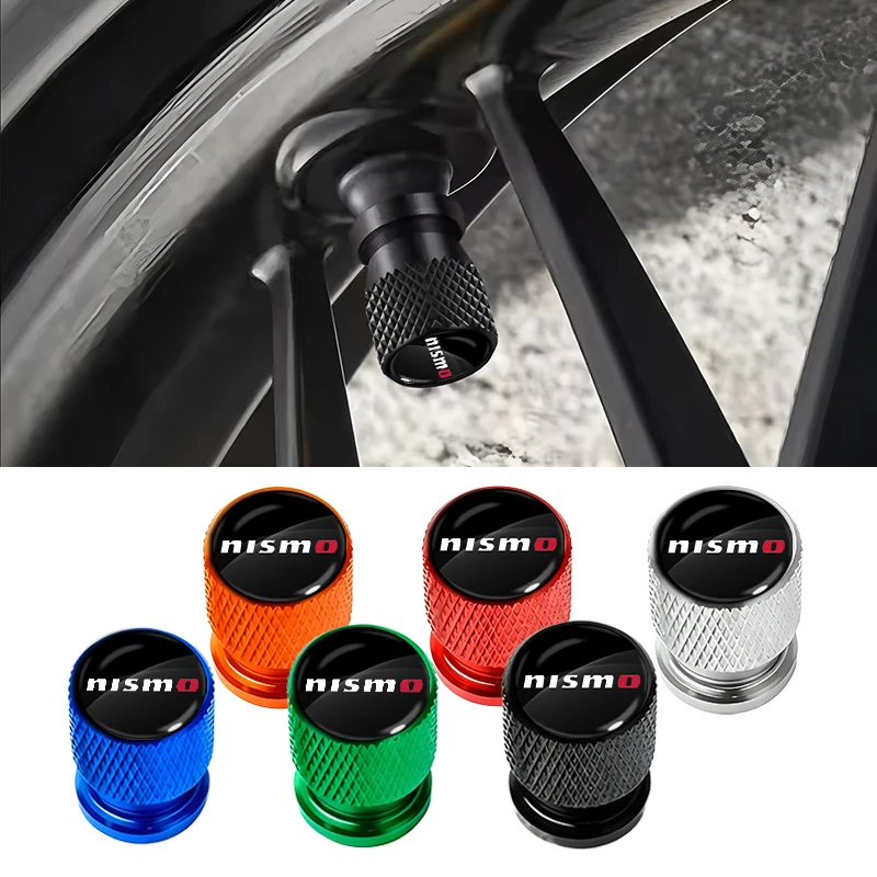 Car Wheel Tire Valve Caps Air Stem Covers Accessories For Nismo Nissans Tiida Teana Skyline Juke X-trail Almera Qashqai Goods