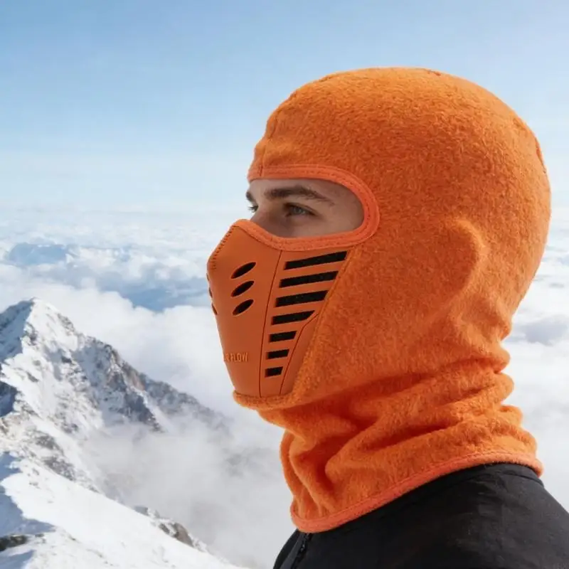Breathable Mesh Fleece Face Mask Head Cover for Enhancing Ventilation in Sports 