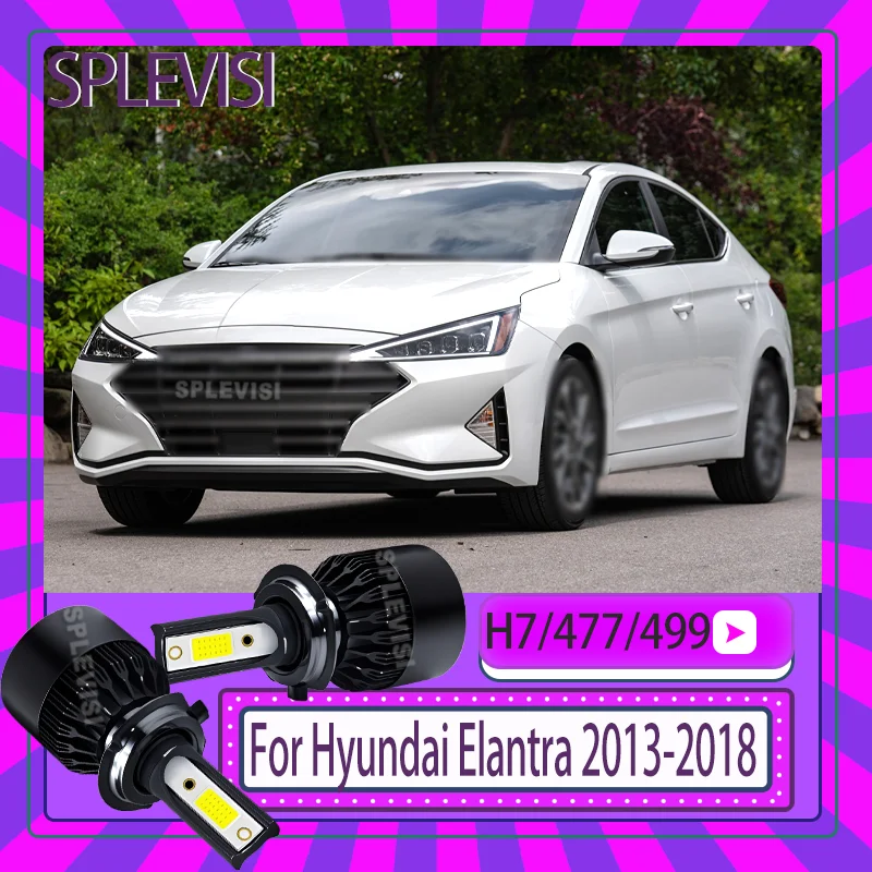 

360° Plug & Play 60W 6000LM LED Fan Cooled Headlight Bulb Low Beam Lights For Hyundai Elantra 2013 2014 2015 2016 2017 2018
