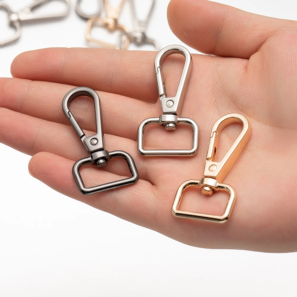 5pcs Swivel Loster Clasps Metal Clip Buckles Keychain Hook For DIY Bag Handbag Chain Connector Jewelry Making Accessories Craft