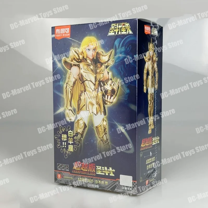 Presale Hot Blokees Saint Seiya Beyond Version Aries Mu Bloks Group Blind Box Assembled Anime Action Figures Custom Gifts Toys