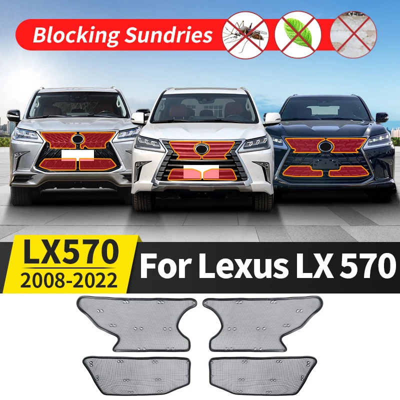 Stainless Steel Front Grille Prevent Mosquitoes From Entering  for Lexus LX570 LX 570 2008-2022 Upgrade Exterior Accessories