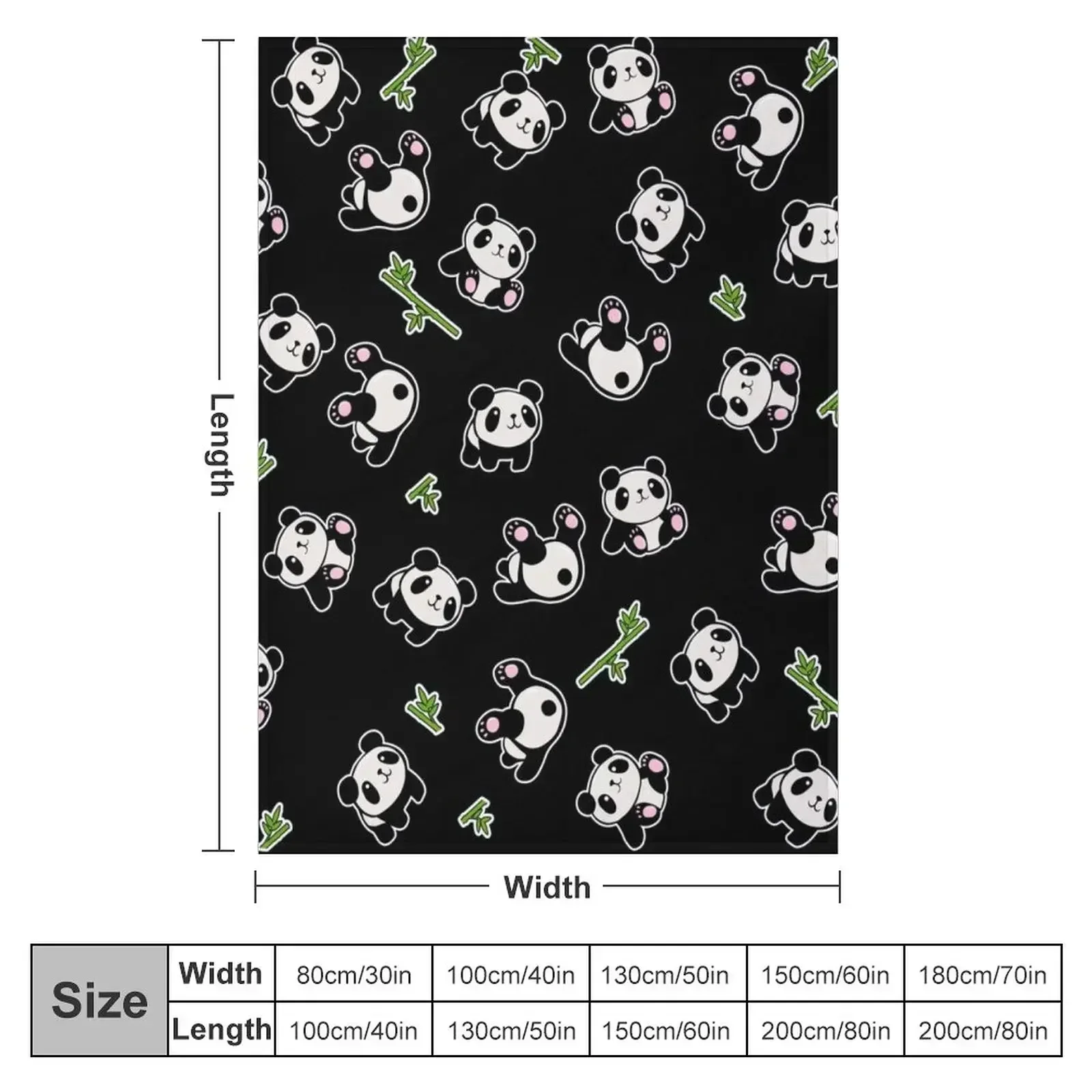 Panda pattern Throw Blanket Winter beds Warm Sofas Luxury St Sleeping Bag Bed Fashionable Blankets