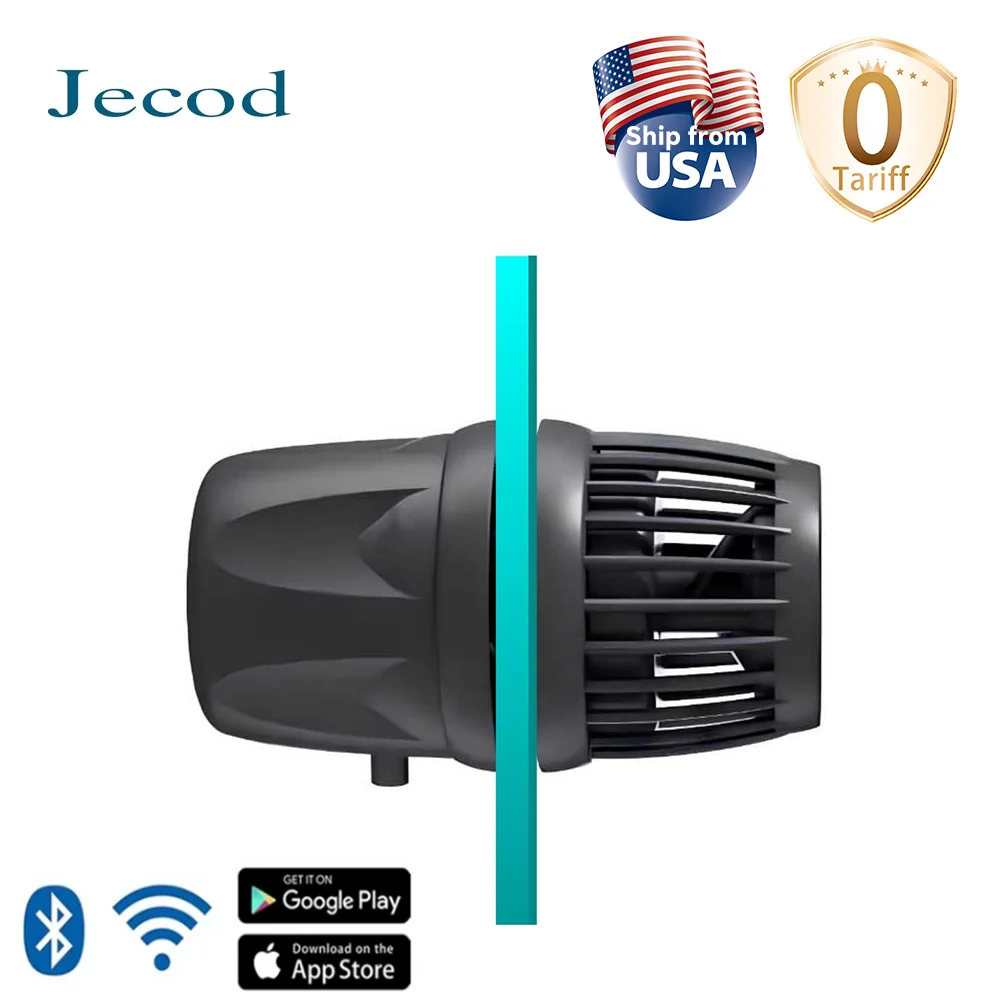 Jebao/Jecod  DMP-30M Cordless Wave Maker, Smart WiFi & Bluetooth App Control for Freshwater & Saltwater Aquariums