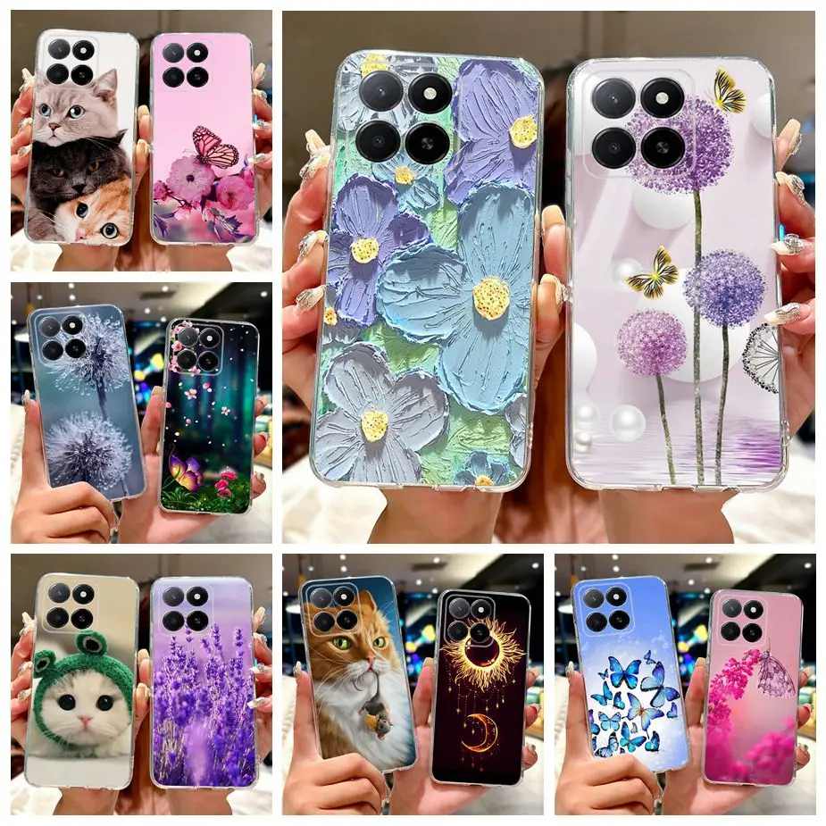 For Honor X5b Plus Case GFY-LX2P Luxury Fashion Painted Cover Clear Silicone Phone Cases For Honor X5b HonorX5b Plus Soft Fundas