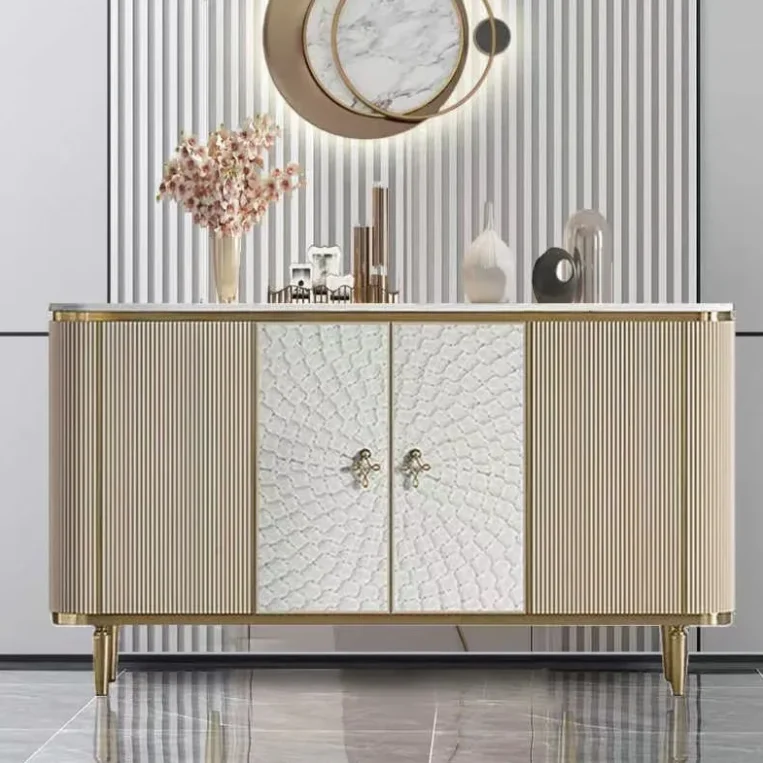 خزانة جانبية عالية الجودة من الفولاذ المقاوم للصدأ لتخزين المطاعم #5