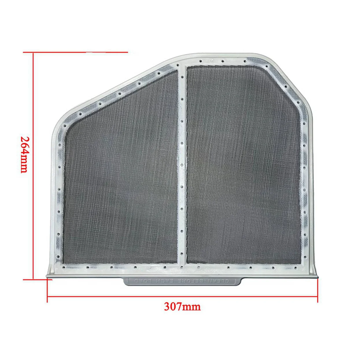 A20M 2X مجفف مرشح مجفف شاشة تصفية الوبر للمجففات W10120998