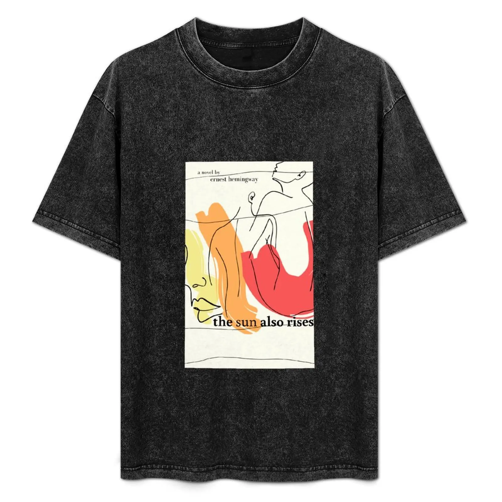 

The Sun Also Rises - Book cover design T-Shirt summer top blue archive oversized t shirt topping oversized t shirts for men