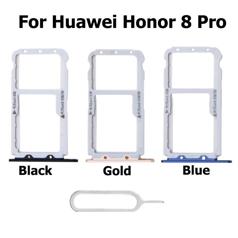 Sim Card Slot Holder Connector Container For Huawei Honor 8 Pro SD Card Tray Replacement Parts