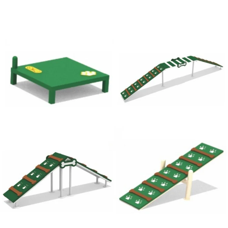 High Quality Plastic Dog Cat Pet Playground, Training Park Equipment Set, Outdoor, CE EN1176, 1 Year Warranty