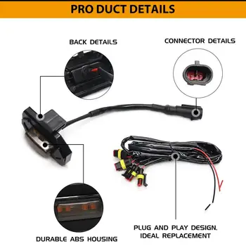 4 ks Raptor světla kompatibilní s pro Toyota RAV4 LED světla do masky 2019 2020 2021 2022 přední světla do masky jantarové světlo 12V 10 nejlepší prodej tuning Toyoty RAV4 - №6