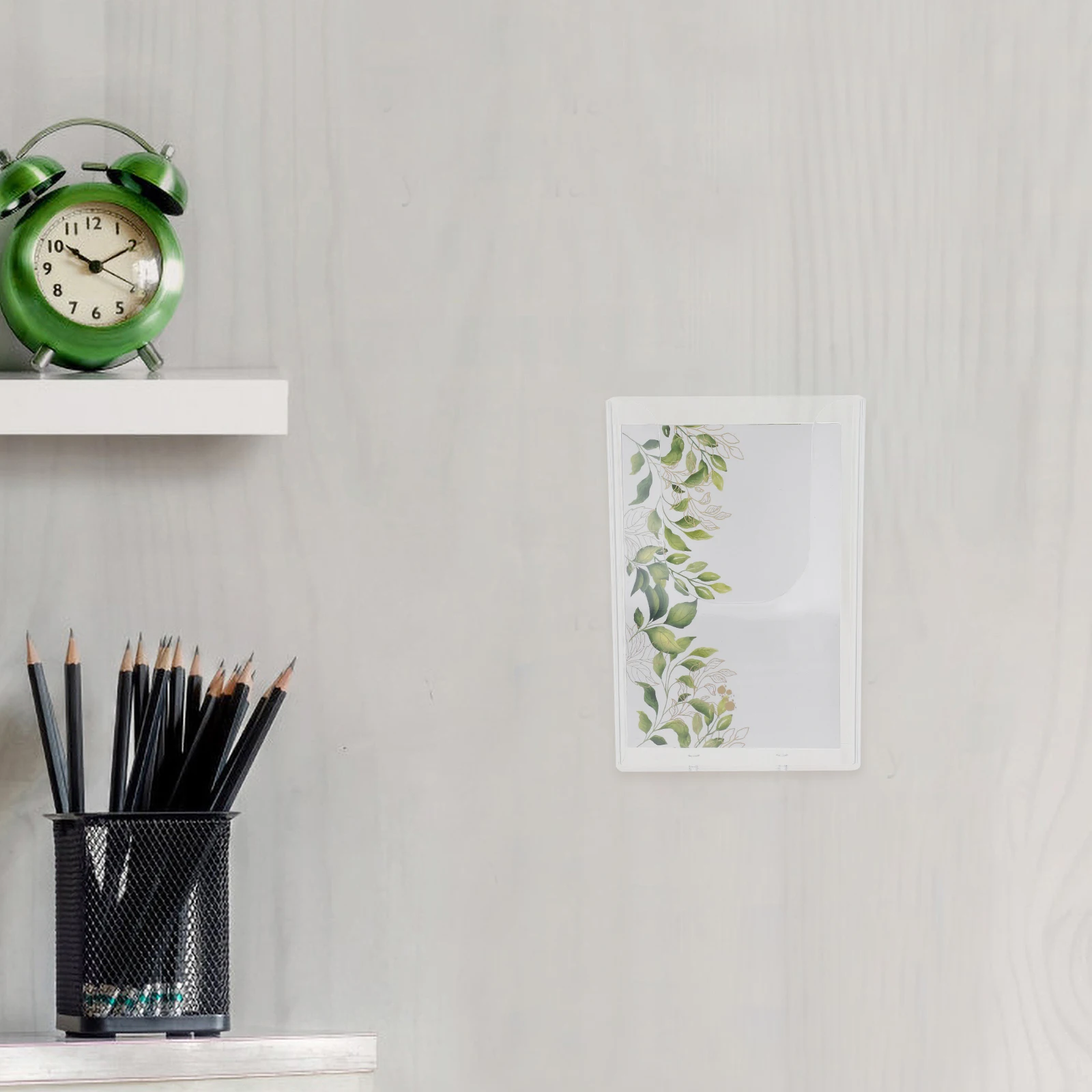 

Wall-Mounted Transparent File Rack 10-Pack Document Holder Office Folder Organizer Brochures Stand Magazine Display