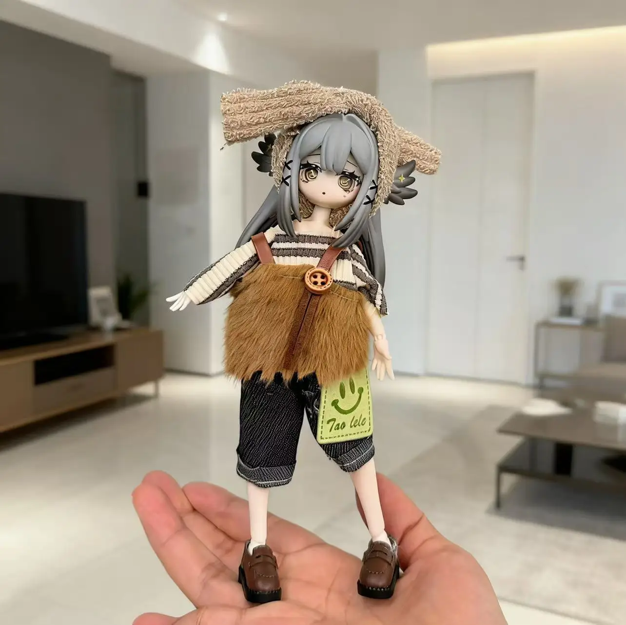 Winter Plush Doll Outfit Set 8/12 Points Ob11 Maid Style 11-17cm Fit Asi Body Bjd Doll Clothes Decor Collectibles - view 6