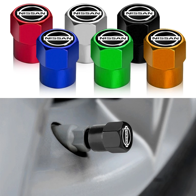 Car Tyre Hexagonal Valve Stem Cover Dust Caps For Nismo R34 R35 GTR Nissan Tiida Sylphy Teana X-trail 1 2 Qashqa Accessories